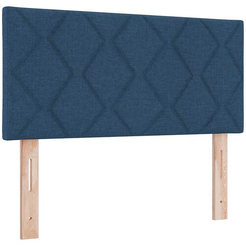  s opruga kutije s uzglavljem Plava 90 x 190 cm tkanina Slike