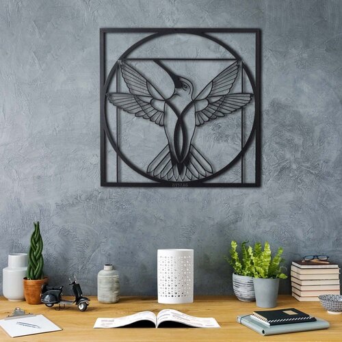 Wallity Dekorativni metalni zidni pribor Da Vinci Bird Cene