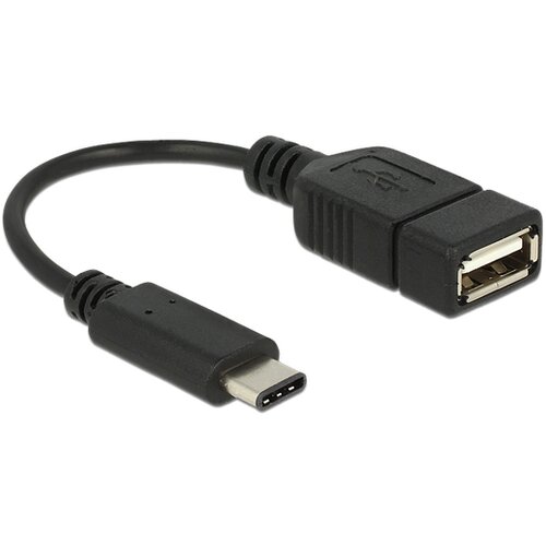 Delock 65579 USB kabel Type-C 2.0 vtični-USB 2.0 A, 15 cm, črn Cene