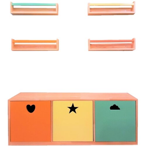 Hanah home Polica za knjige Bookshelf And Toys Cabinet Cene