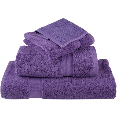 VidaXL 8-dijelni vrhunski set ručnika SOLUND ljubičasti 600 gsm Slike