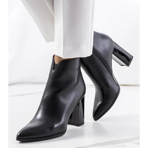 Gemre Black heeled ankle boots Ezinet Cene