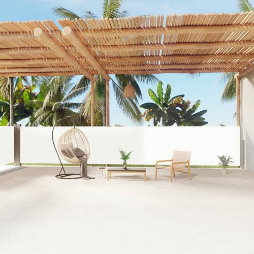 vidaXL Uvlačiva bočna tenda krem 140 x 1200 cm Cijene