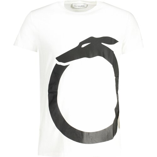 Trussardi SHORT SLEEVED T-SHIRT MEN&#39;S WHITE Cene