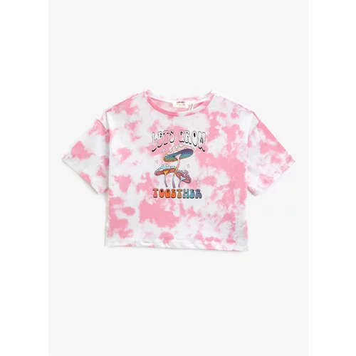 Koton Printed Lilac Girls T-shirt 3skg10038ak