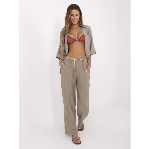 Italy Moda Trousers-MI-SP-6560.73P-dark beige Slike