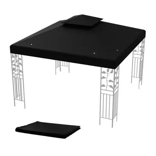  Platno za gazebo paviljon 3x3m Crna Slike