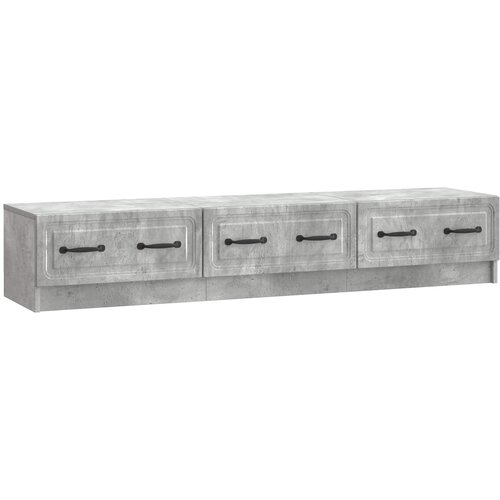 TV ormar Betonska siva 147 x 34,5 x 27 cm Konstruirano drvo Cene