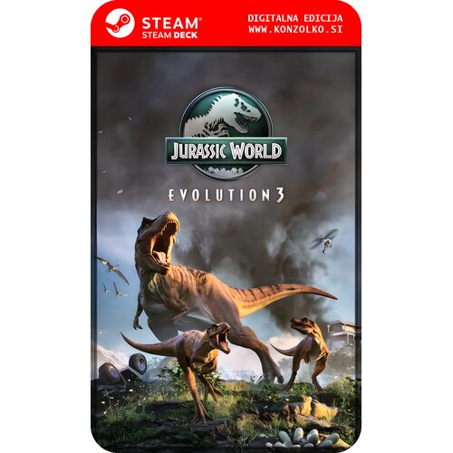 Jurassic World Evolution 3 - Steam koda brez &scaron;katlice (WINDOWS PC | STEAM DECK) Cene