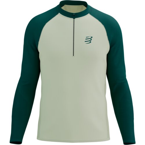  Majica Compressport Trail Half-Zip LS T-shirt Sugar/Storm - XL Cijene