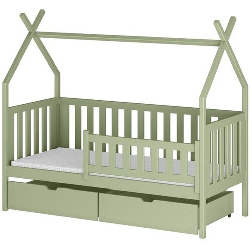  Drveni dječji krevet Simba s ladicom - olive - 200x90 cm - Bez madraca Cijene