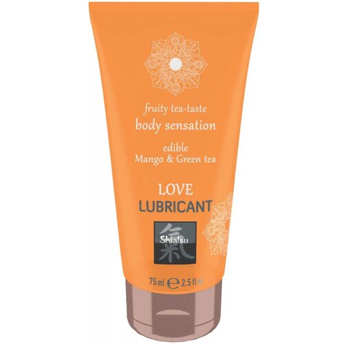 Shiatsu Love Lubricant Edible Mango &amp;amp; Green Tea 75ml Slike