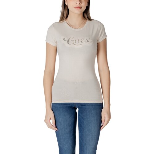Guess Majice s kratkimi rokavi SS DOT LOGO R3 W5GI47 KA0Q1 Bež Cene