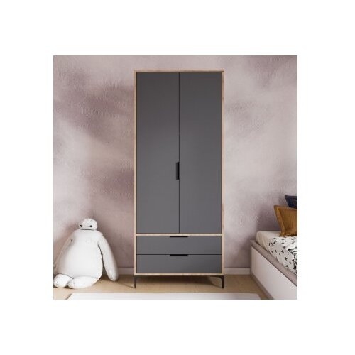 Hanah home garderober aden drawes oak anthracite Cene