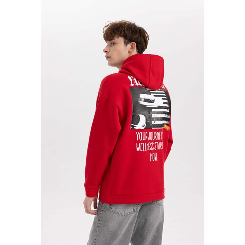 Defacto Oversize Fit Printed Long Sleeve Sweatshirt Slike