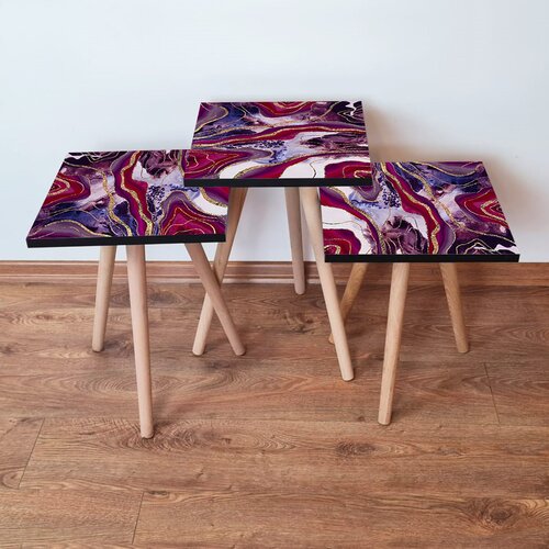 Hanah home set stolića za kafu 3Shp249, 3 dijela, šareni Cene