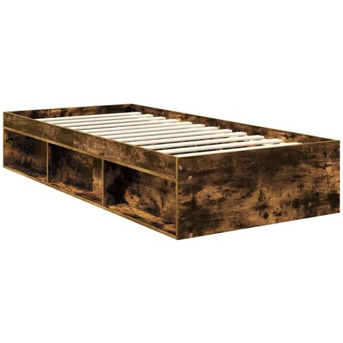  Okvir za krevet s uzglavljem Dimljeni hrast 90 x 190 cm Slike