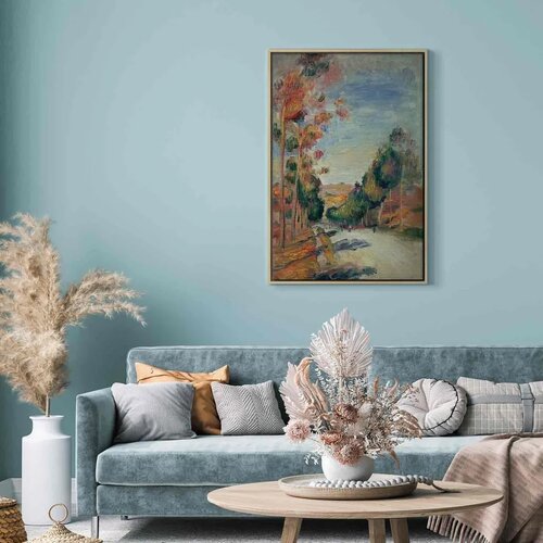  Slika - Pierre-Auguste Renoir &amp;ndash; Paysage d\&amp;#039;Essoyes 60x90 U prirodnom drvenom okviru Slike