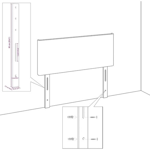  Uzglavlje Ružičasta 80 cm Bar&amp;scaron;un Slike
