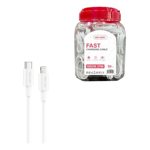 Ven Dens USB kabl VD-DCR 04 Type C na Lightning 27W 1m 1/50 kom. BELI Cene