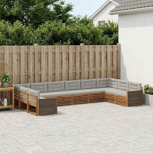  Setovi sofa 10 kom. Čvrsto drvo akacije Cijene