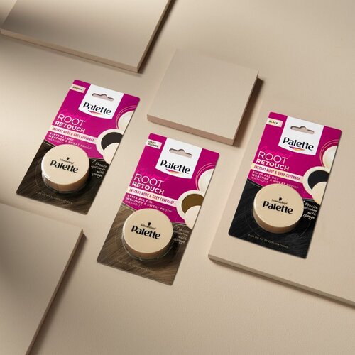 Schwarzkopf Palette Compact Root Retouch korektor za narastek in sive lase s pudrastim učinkom odtenek Light Brown 3 g Slike