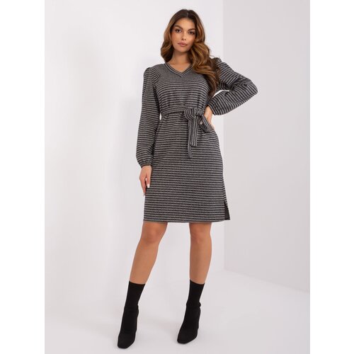 LAKERTA Dress-LK-SK-509474.50P-Grey-Black Slike