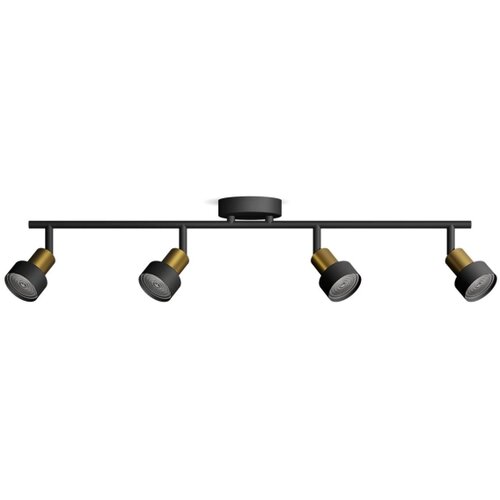 Philips Spot svetiljka CONDUIT 4xGU10/5W/230V crna/mesing Slike