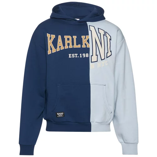 Karl Kani Sweater majica boja devine dlake (camel) / mornarsko plava / svijetloplava / bijela