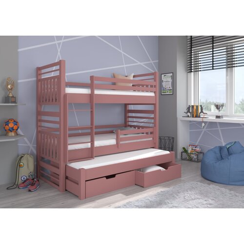 ADRK Troslojna otro�ka postelja HIPPO 87 cm - ROZA Cene