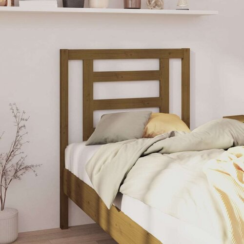 Uzglavlje za krevet boja meda 81 x 4 x 100 cm masivna borovina Cijene
