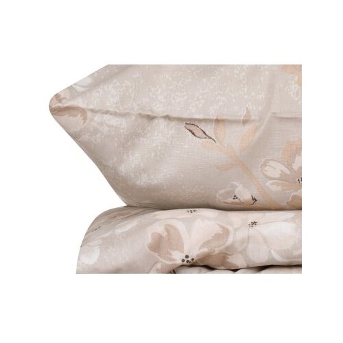 Pearl Home brownbeigesalmon ranforce double quilt cover set Slike
