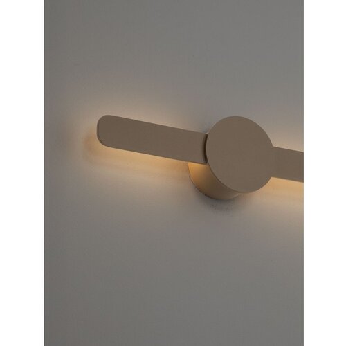 Nova Luce Sivo-bež aluminijasta LED stenska svetilka Norei &amp;ndash; Slike