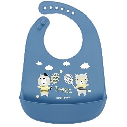 Canpol Bonjour Paris Bibs podbradnik Blue 1 kom Cijene