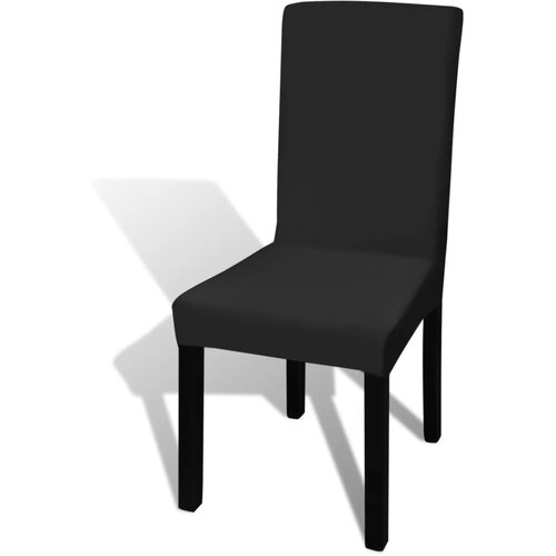 Maison Chic Prevleka za zunanjo pohištvo - Ravne raztegljive prevleke za stole 4 kosi črne, (21795329) Cene
