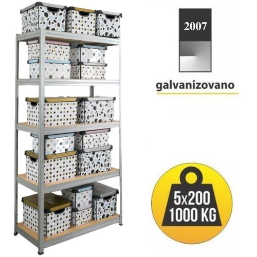 SmartStorage Polica metal medijapan 180x90x30cm 5x200kg Cene