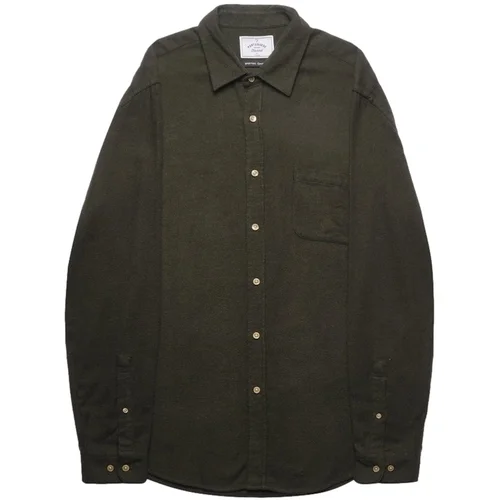 Portuguese Flannel Teca Shirt - Green Zelena