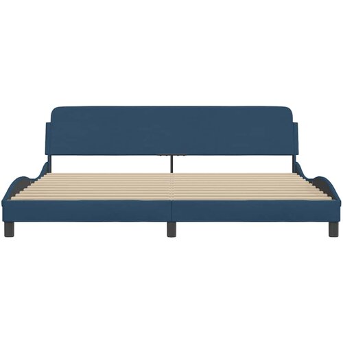  Okvir za krevet Dover plavi 200x200 cm od tkanine Slike