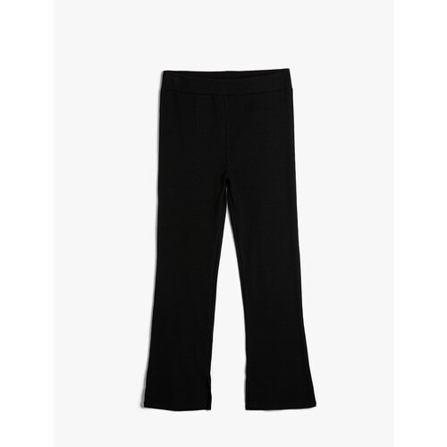 Koton Basic Flare Trousers Cotton Elastic Waist Slike