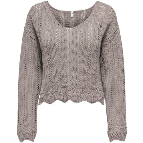 Only Puloverji ONLELBA LIFE LS V-NECK CC KNT 15339529 Cene
