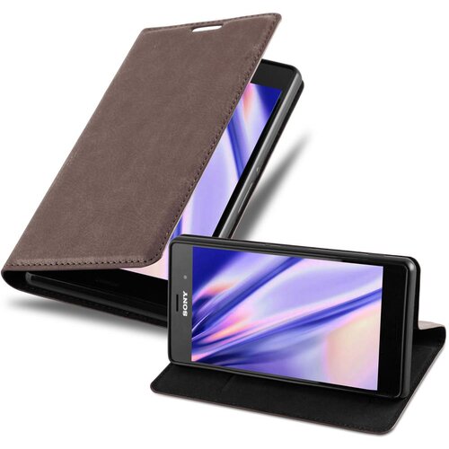 Cadorabo Ohi&scaron;je, združljivo z Sony Xperia Z3 v kavovinsko rdeča - Za&scaron;čitni ovitek z magnetnim zapiranjem, stoječo funkcijo in režo za kartice, (20560834) Cene