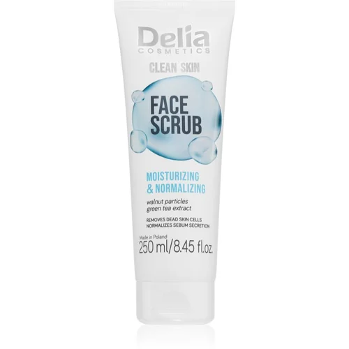 Delia Cosmetics Clean Skin hidratantni piling za lice 250 ml