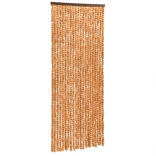 VidaXL Zavesa proti mrčesu oker in bela 100x200 cm &amp;scaron;enilja, (21244787) Slike