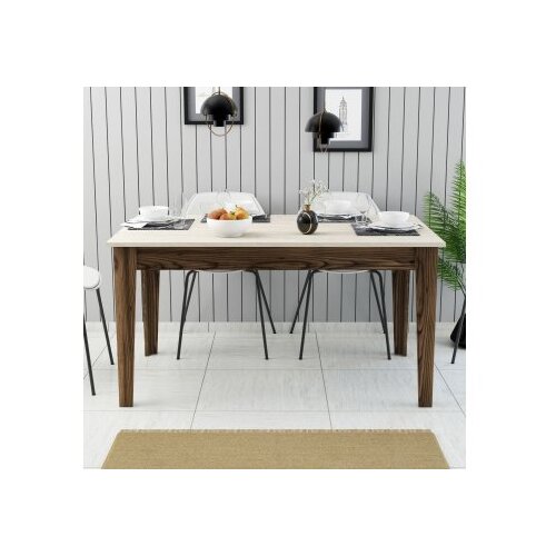 Hanah home trpezarijski sto milan 898 walnut travertine Slike