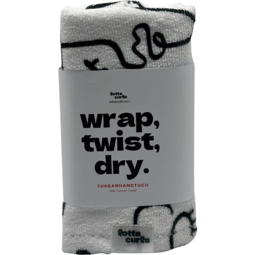 Lotta Curls Turban za lase - black/white Cene