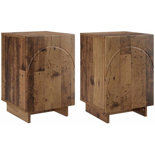  Noćni ormar 2 pcs Staro drvo 33,5 x 34,5 x 50 cm Slike