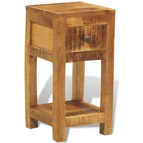  Noćni Ormarić s 1 Ladicom Masivno Drvo Manga Slike