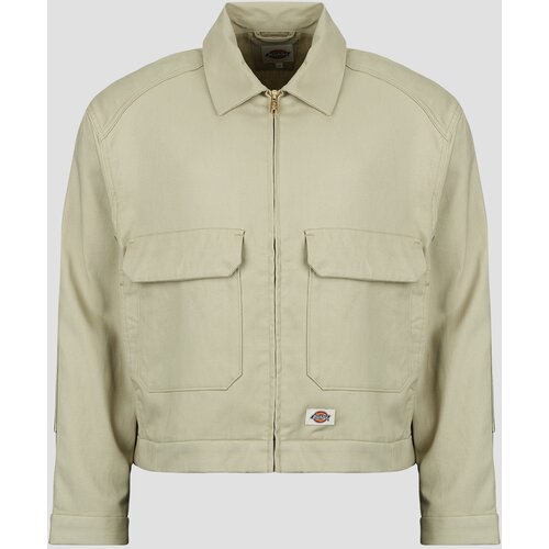 Dickies HEMP TWILL TRUCKER JACKET EUCALYPTUS Bež Slike