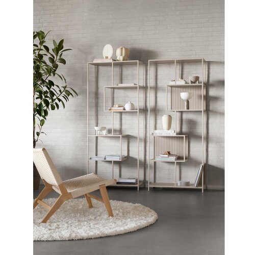 Actona Siva biblioteka 77x185x35 cm Seaford &amp;ndash; Slike