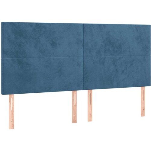  Uzglavlje tamnoplavo 160x5x118/128 cm bar&amp;scaron;unasto Slike